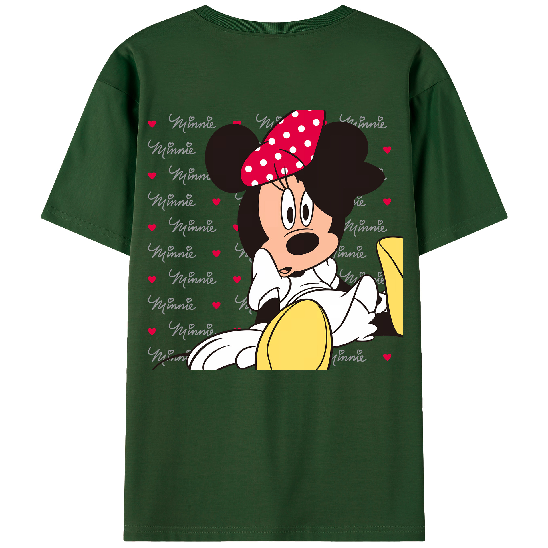 （画像用） ミッキーマウス Mickey Mouse 綿100％半袖Tシャツ（背面プリント）